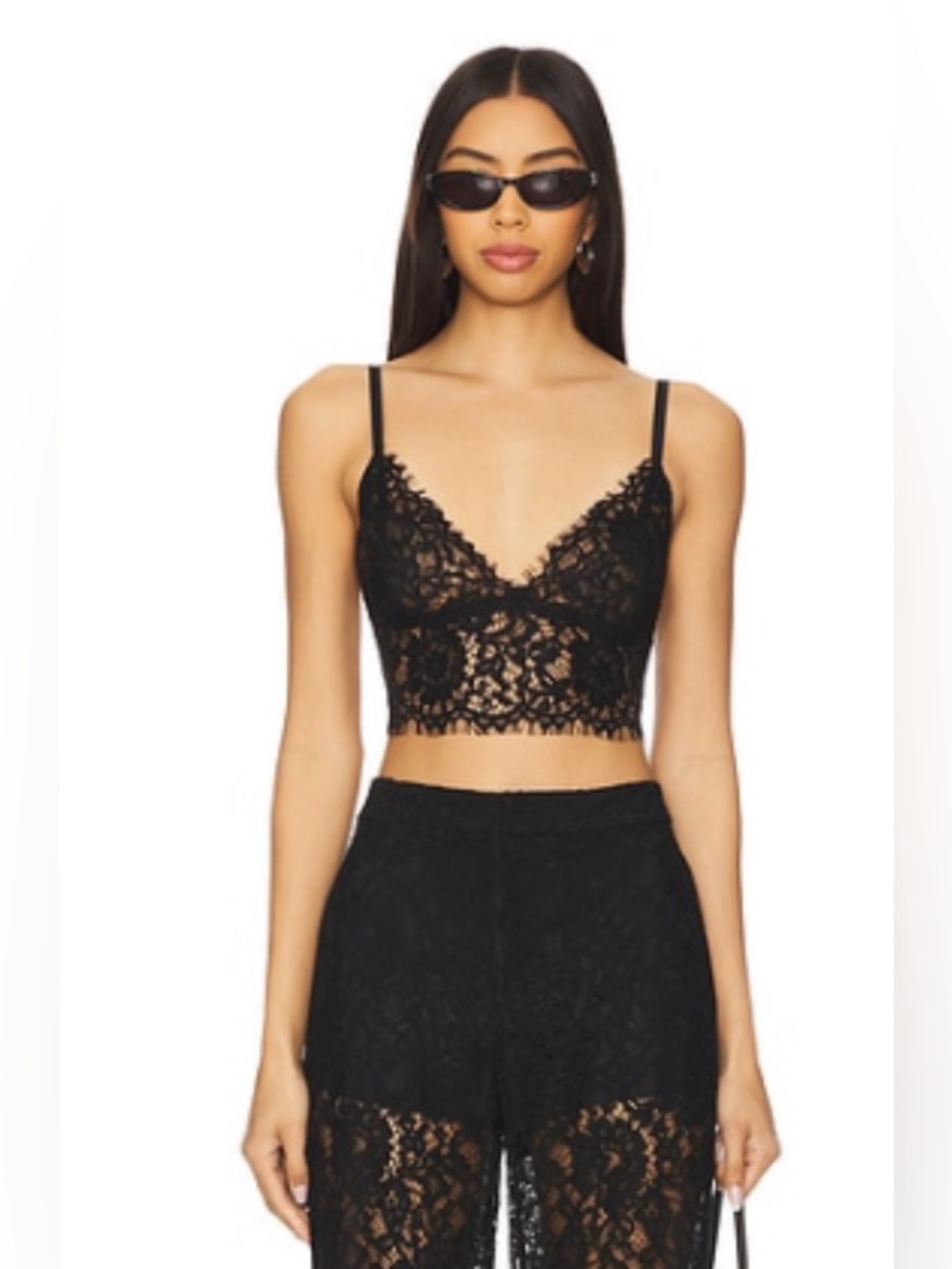 Lโagence AISLIN LACE BRALETTE TOP